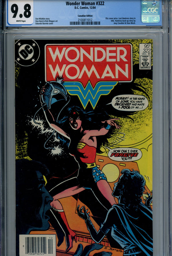 Wonder Woman Vol 1 322 Canadian Price Variant CGC 9.8 (1984)