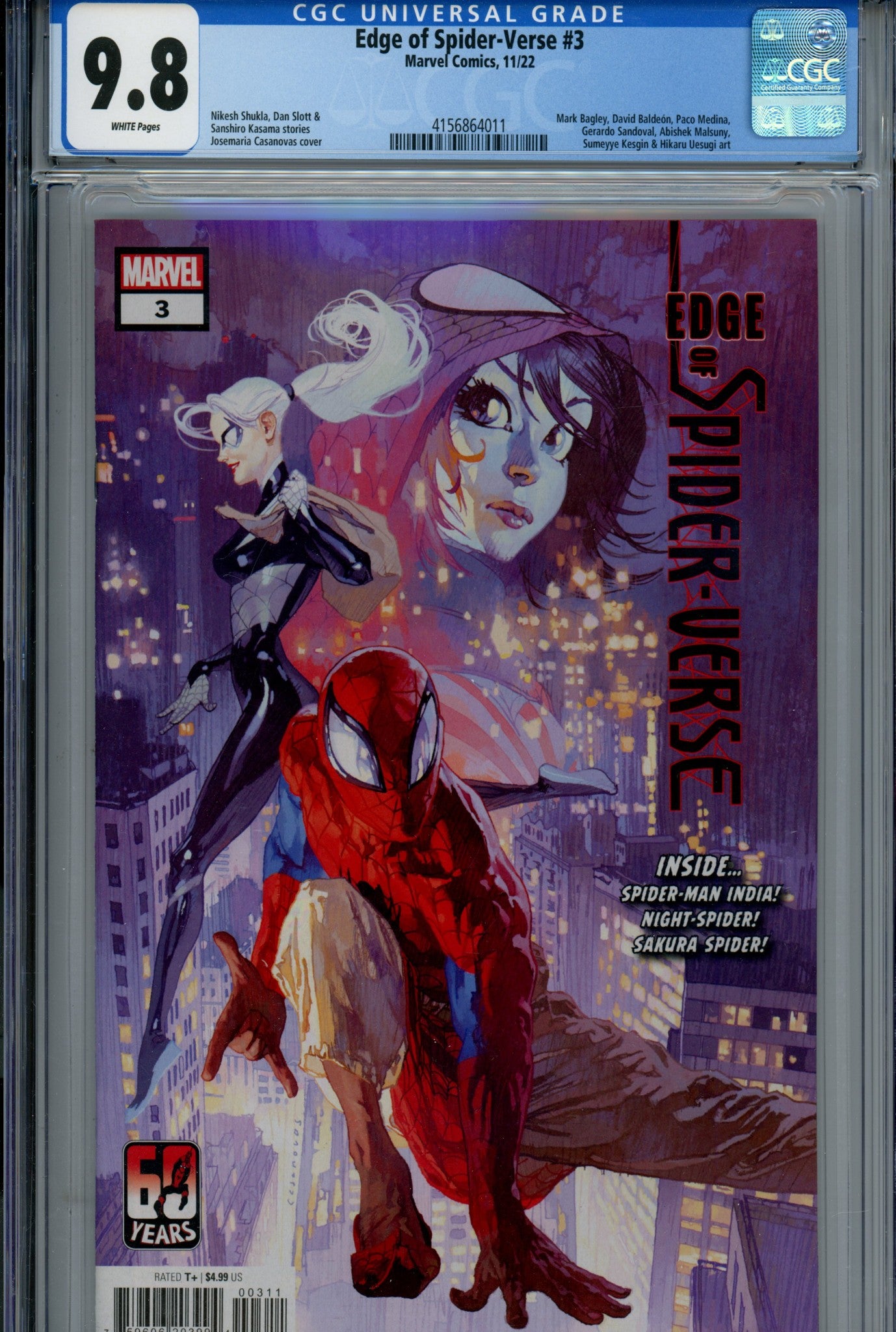 Edge of Spider-Verse Vol 2 3 CGC 9.8 (2022)