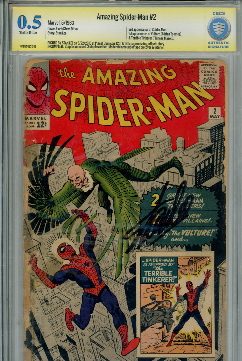 The Amazing Spider-Man Vol 1 2 CBCS 0.5 (1963)