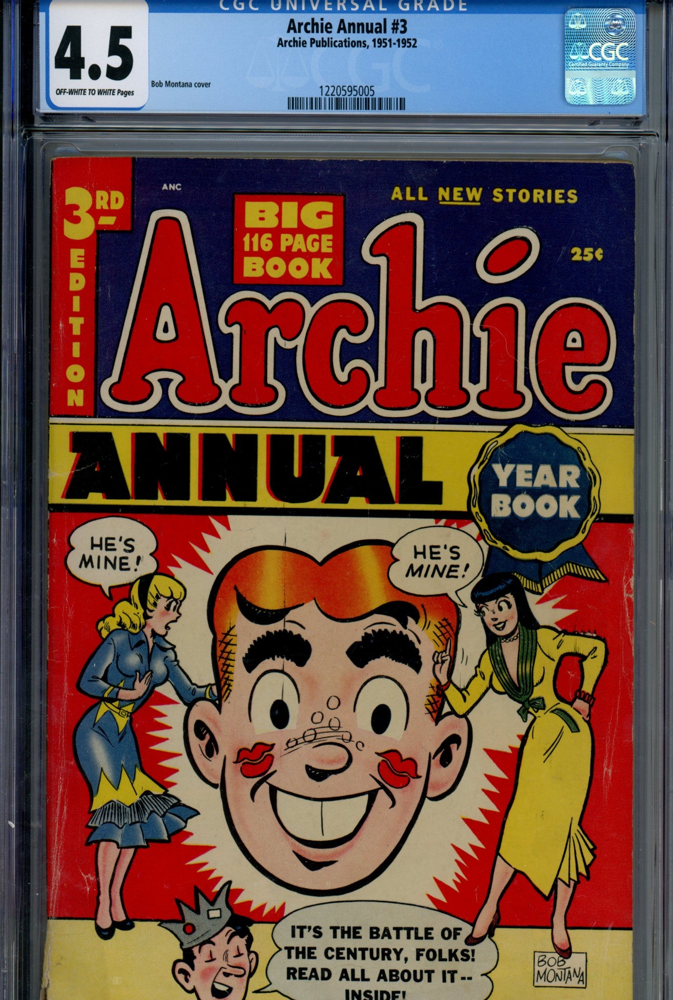Archie Annual 3 CGC 4.5 (1951)