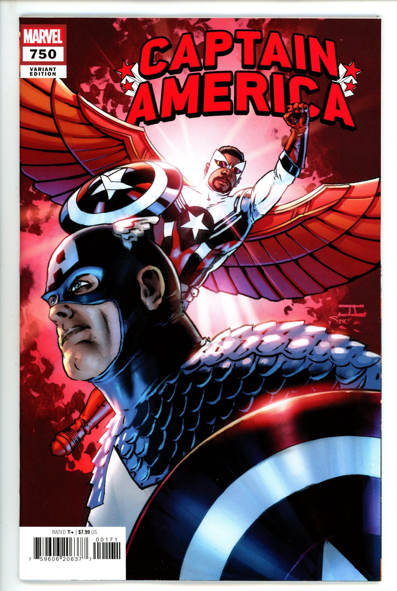 Captain America 750 Cassaday Red Variant (2023)