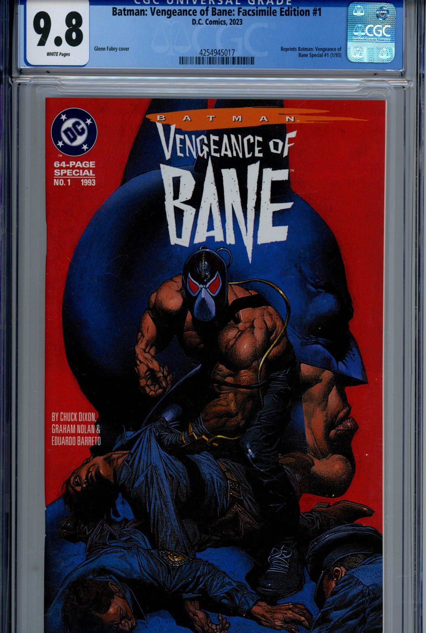 Batman: Vengeance of Bane: Facsimile Edition 1 CGC 9.8 (2023)