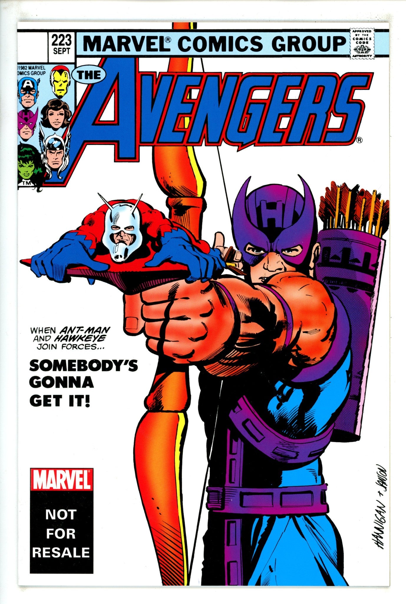 The Avengers Vol 1 223 Marvel Legends Reprint NM- (2004)