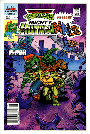Mighty Mutanimals Vol 1 2 Canadian Price Variant VF/NM (1992)