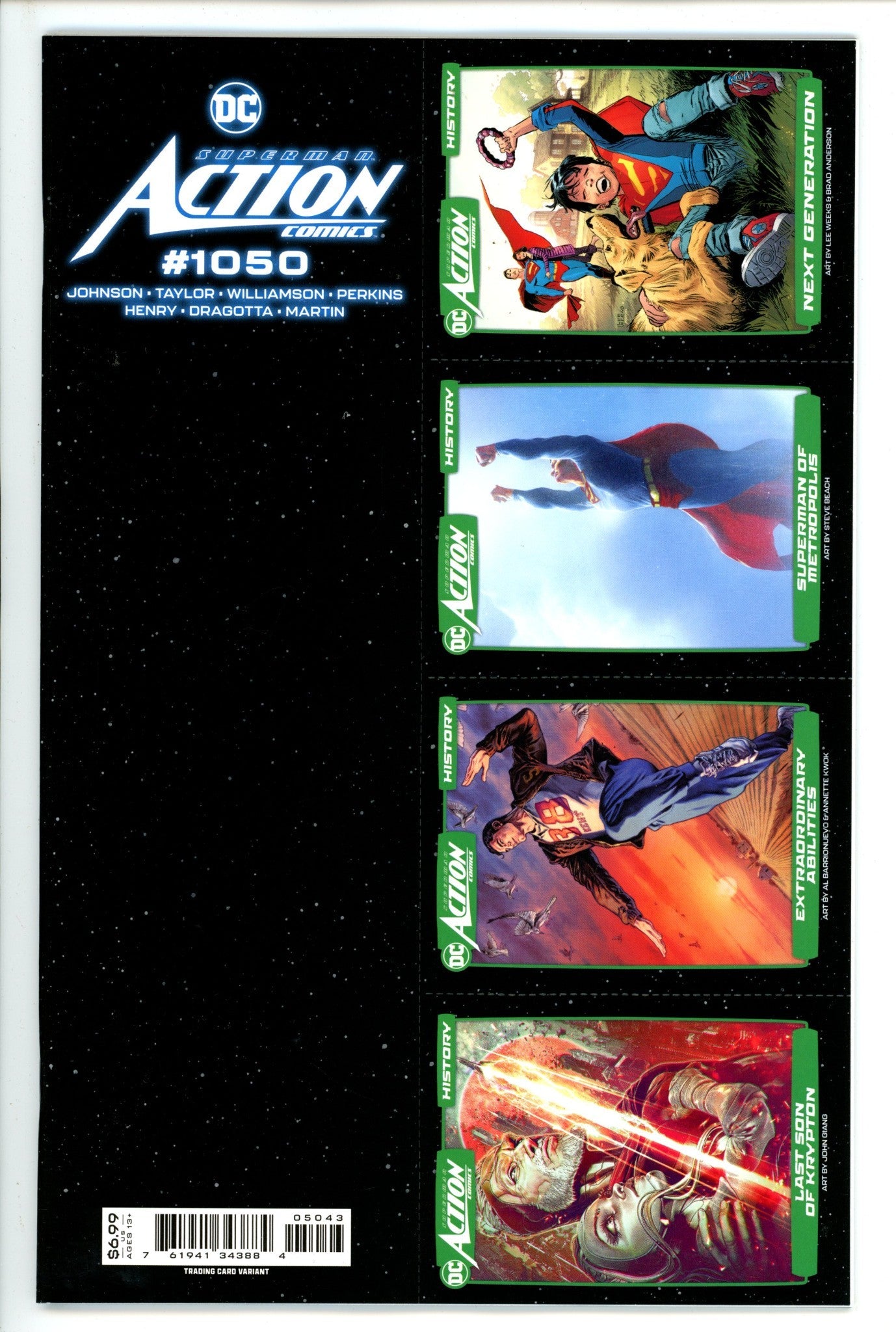 Action Comics Vol 3 1050 Team Trading Card Exclusive Variant (2022)