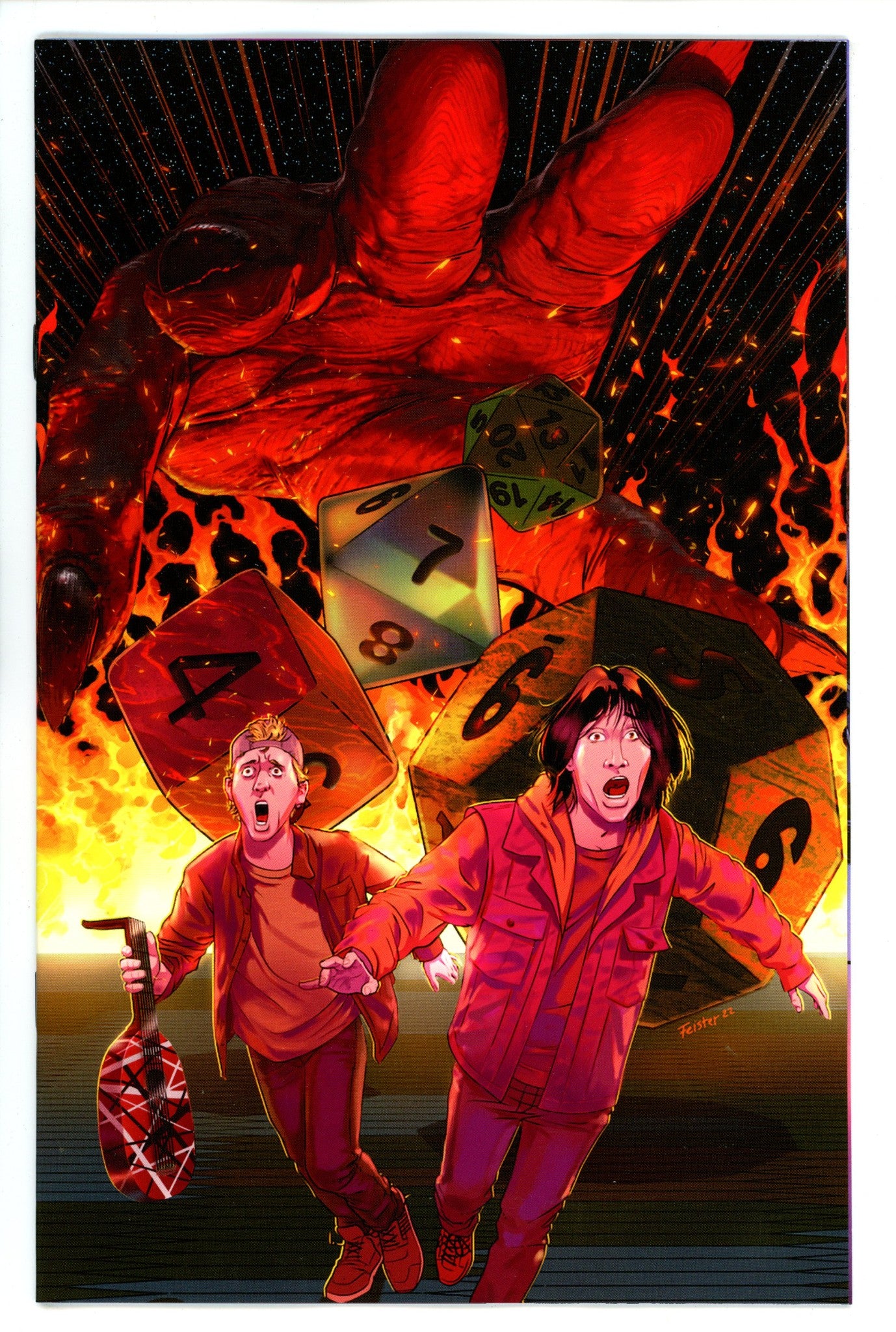 Bill & Ted Roll Dice 1 Feister Variant NM-