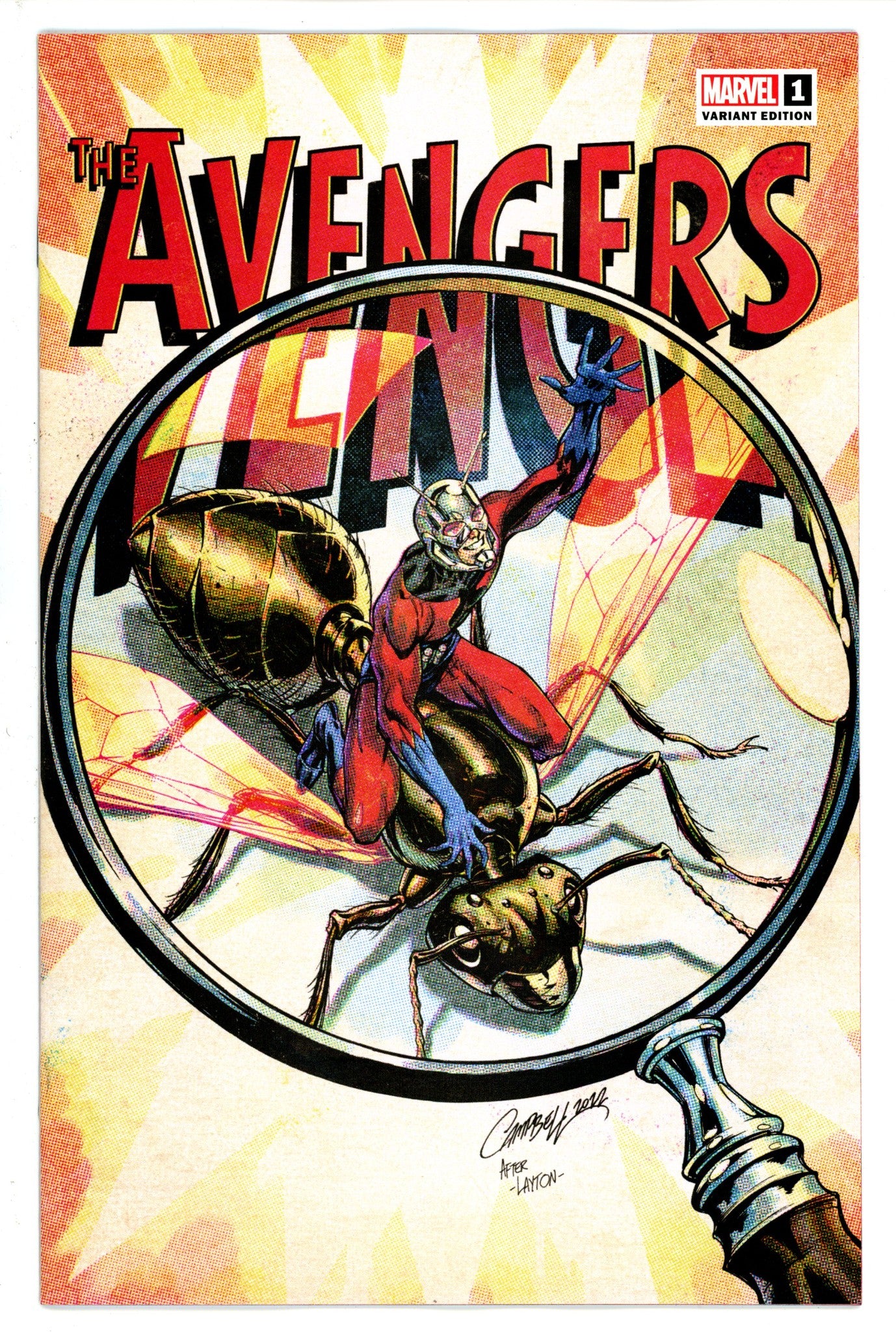 All-Out Avengers 1 Campbell Retro Variant NM-