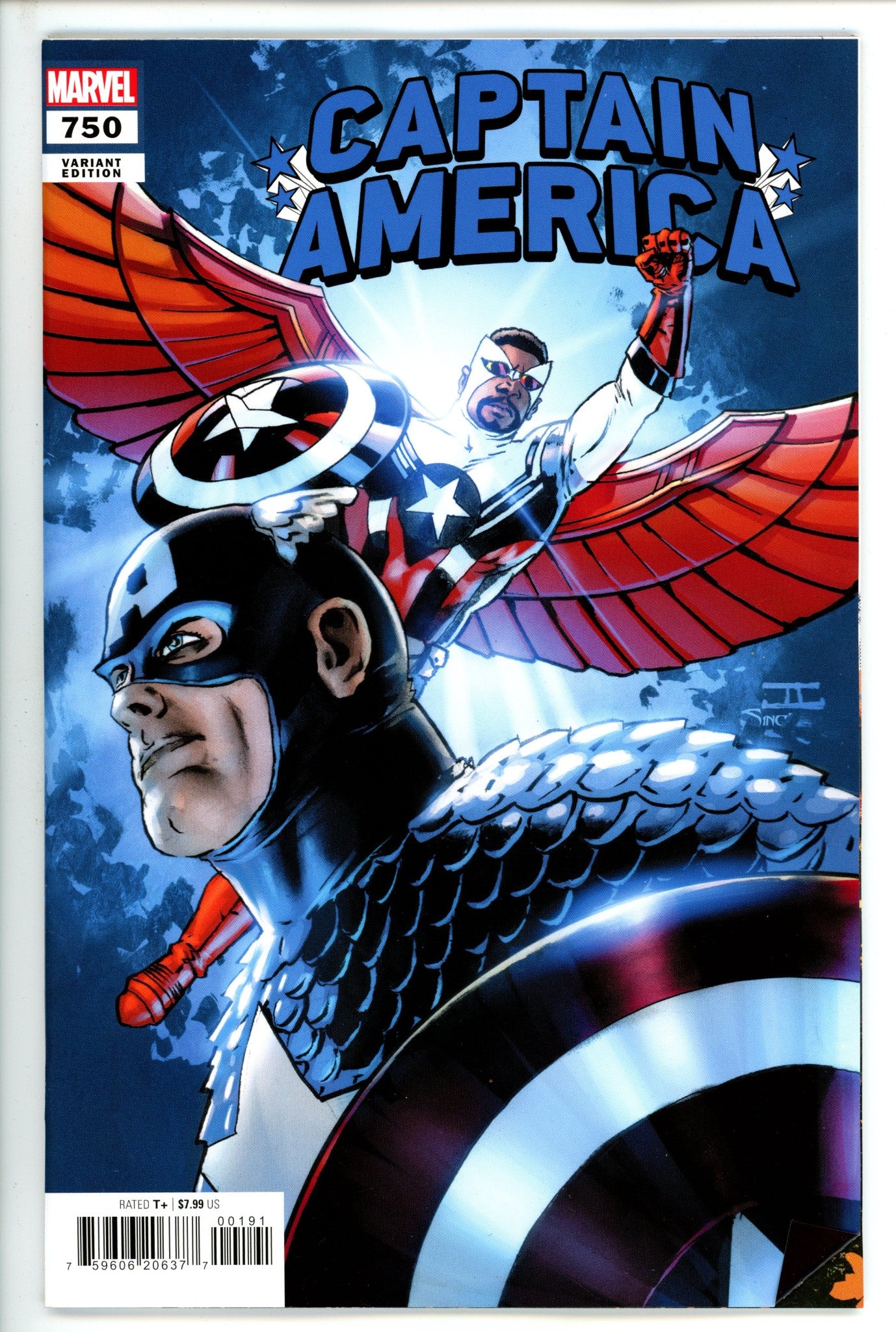 Captain America 750 Cassaday Blue Variant (2023)