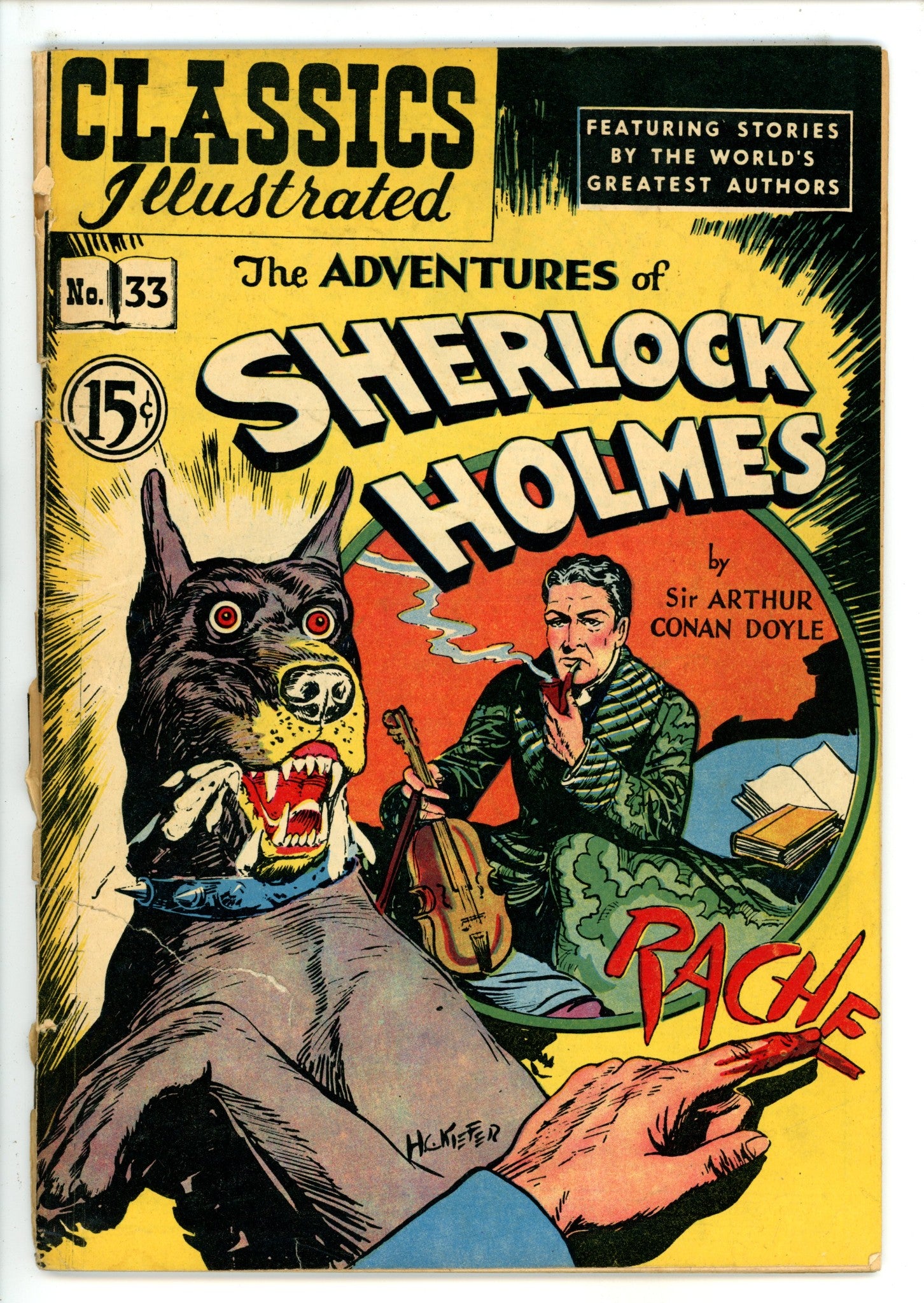 Classics Illustrated The Adventures of Sherlock Homles 33 HRN 67 Canadian GD