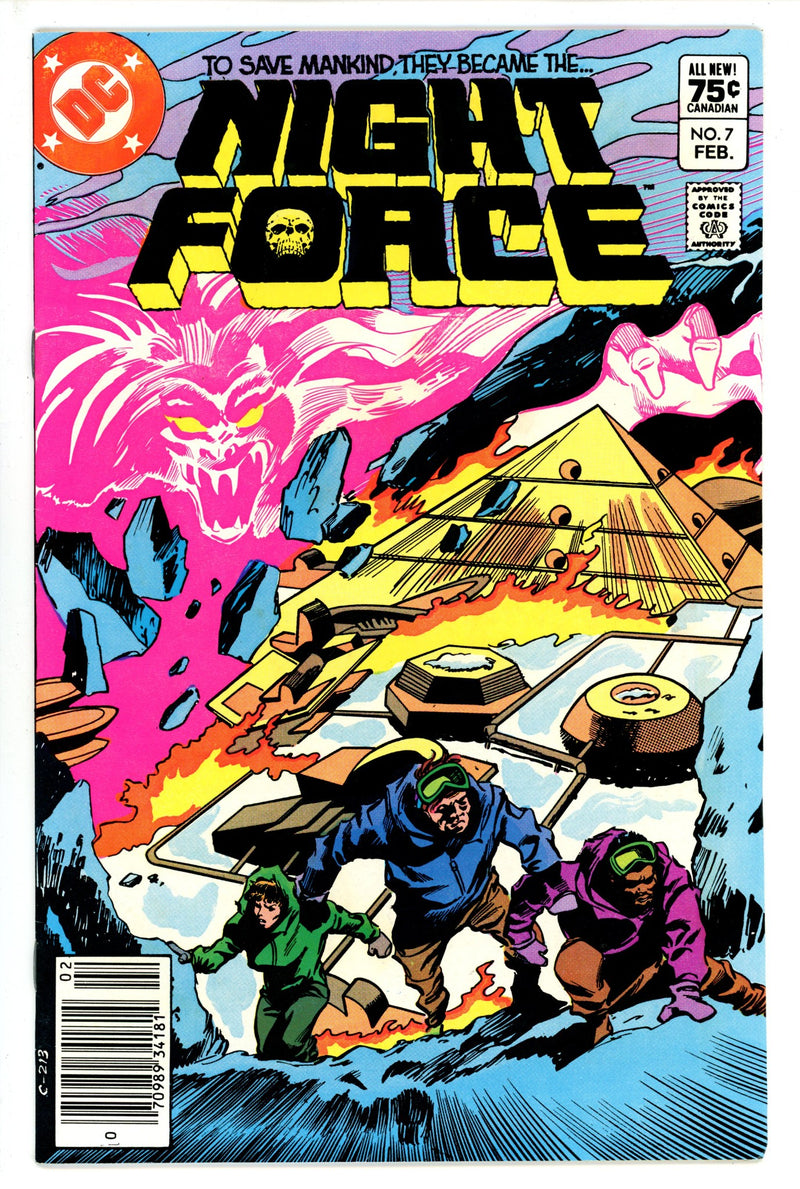 The Night Force Vol 1 7 Canadian Variant VF/NM (1983)