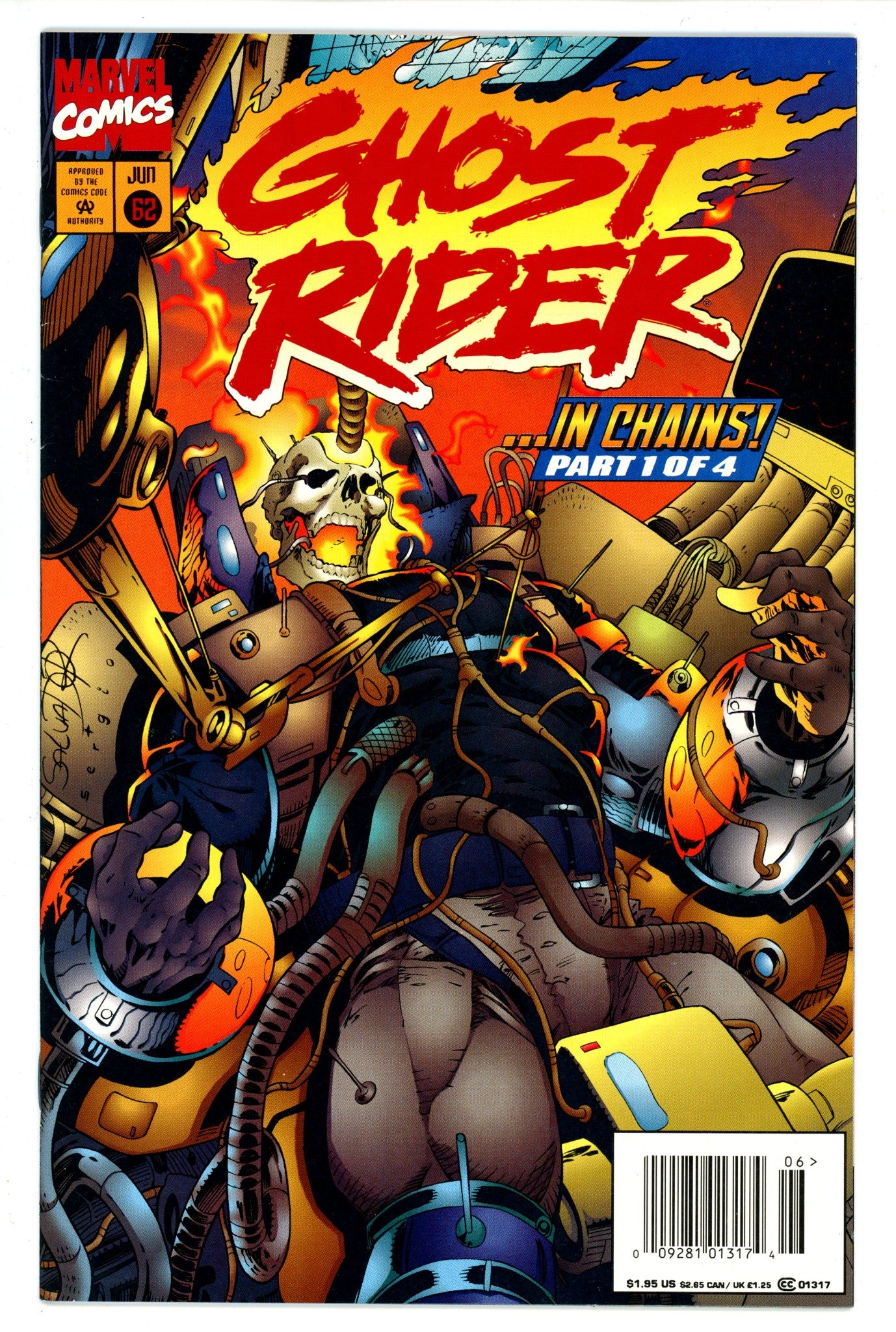 Ghost Rider Vol 2 62 Newsstand NM-