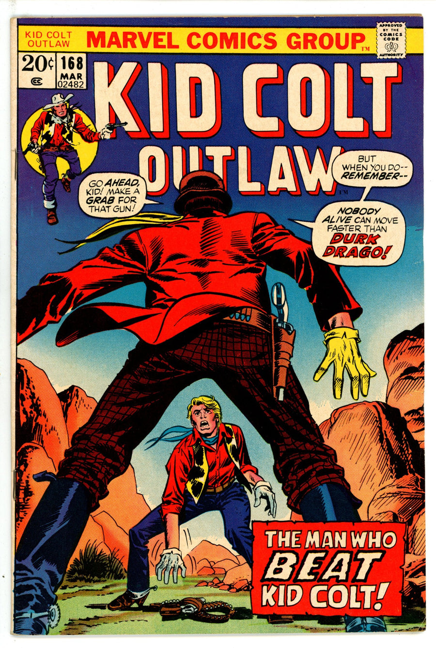 Kid Colt Outlaw 168 FN+ (1973)