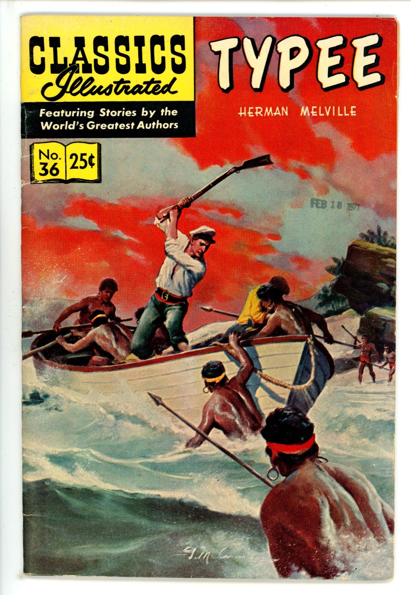 Classics Illustrated:Typee 36 Hrn 170 FN (1969)