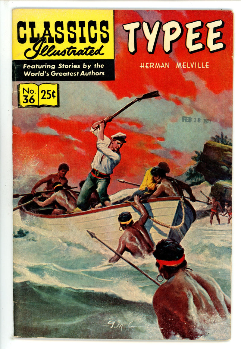 Classics Illustrated:Typee 36 Hrn 170 FN (1969)