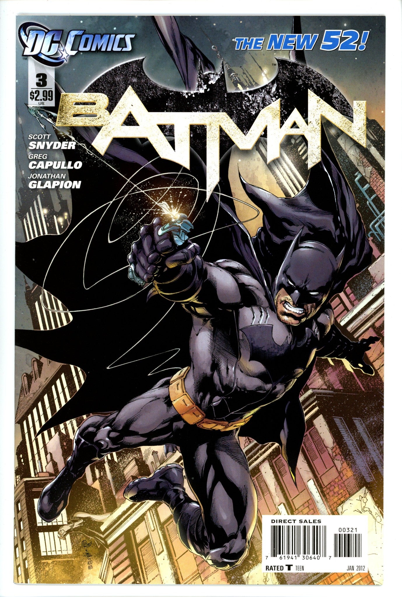 Batman Vol 2 3 Reis Variant VF+-DC-CaptCan Comics Inc
