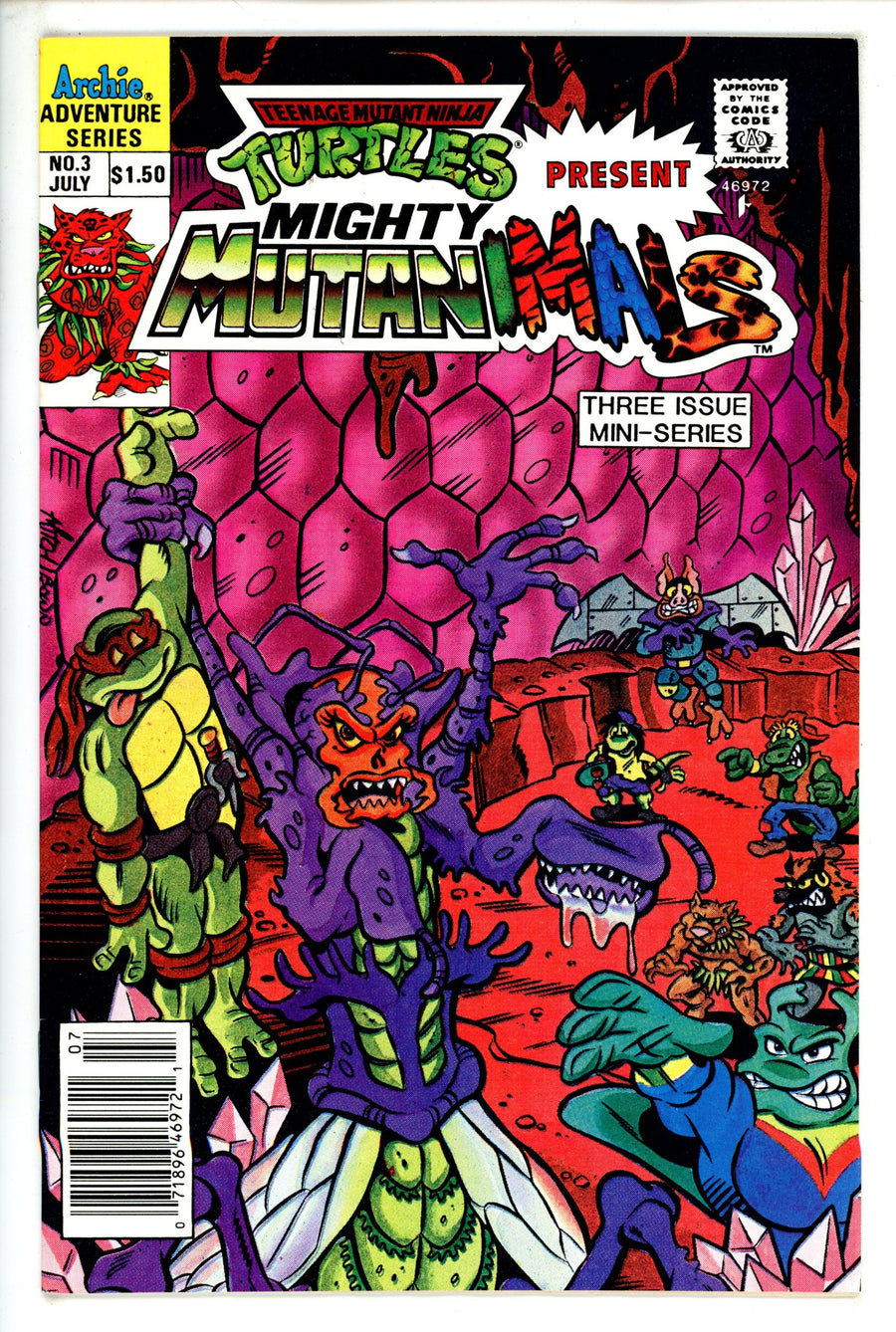 Mighty Mutanimals Vol 1 3 Canadian Price Variant VF/NM (1992)