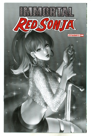 Immortal Red Sonja 4 Li B&W Variant