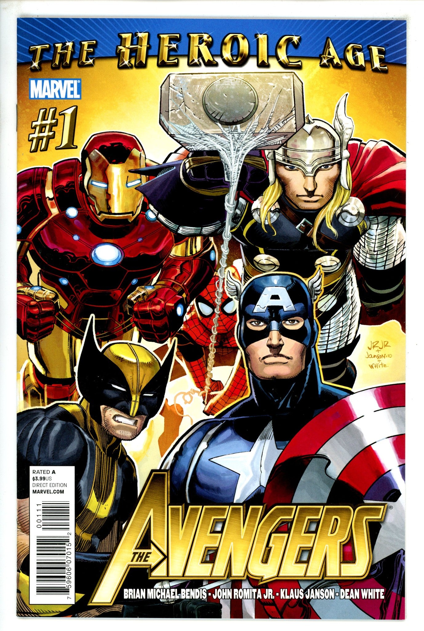 Avengers Vol 4 1 NM- (2010)