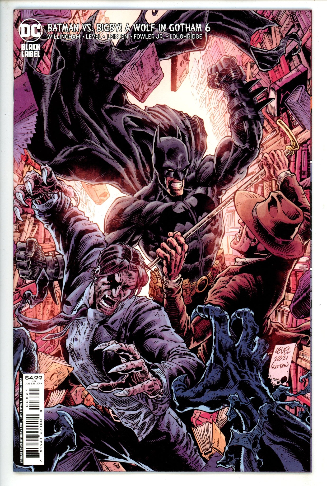 Batman vs Bigby a Wolf in Gotham 6 Level Variant. (2022)