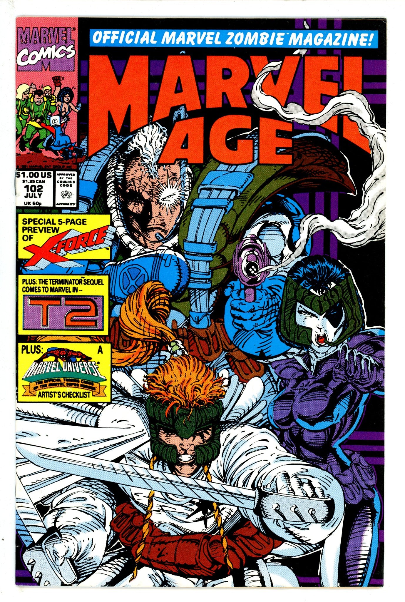 Marvel Age 102 FN+ (1991)