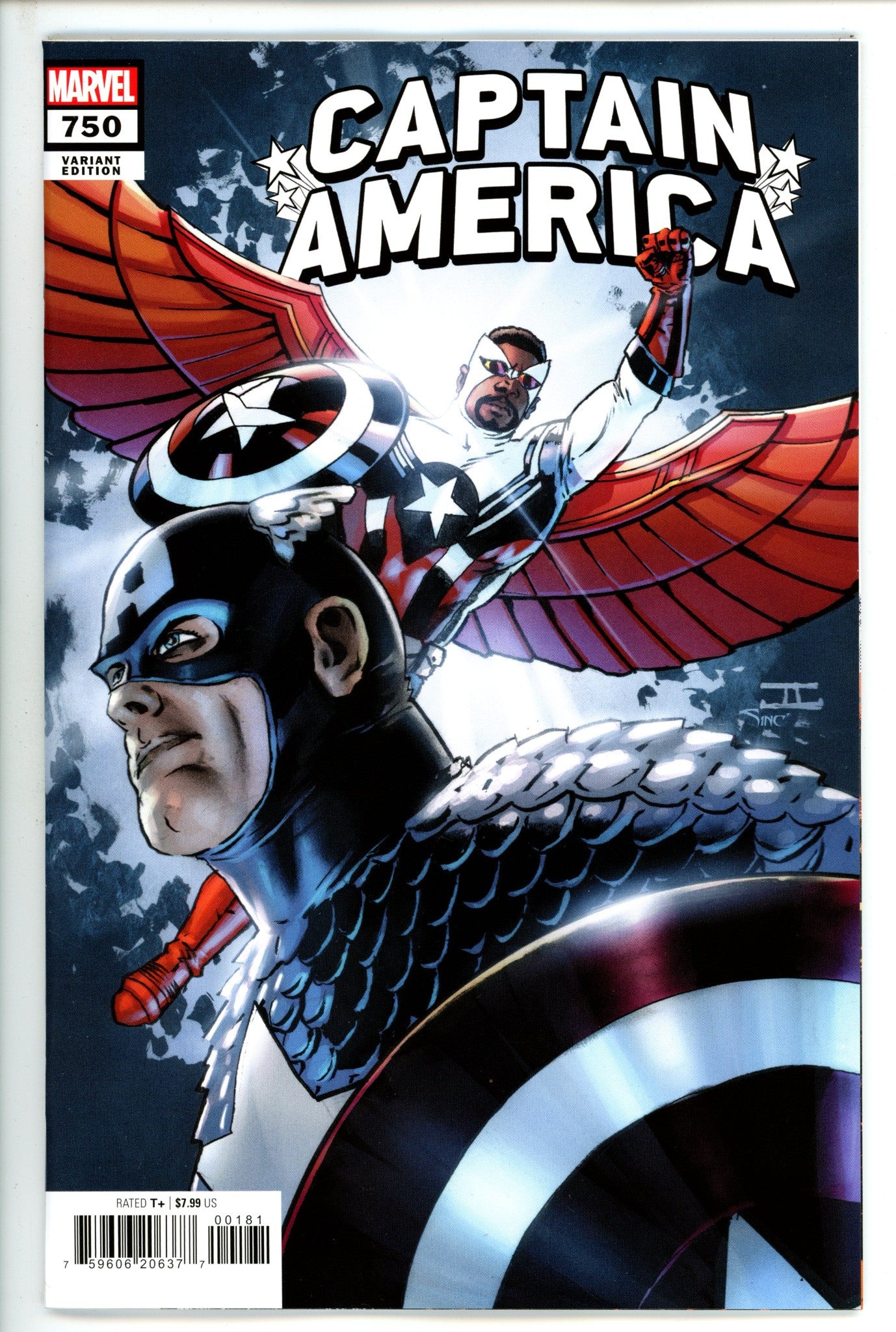 Captain America 750 Cassaday White Variant (2023)