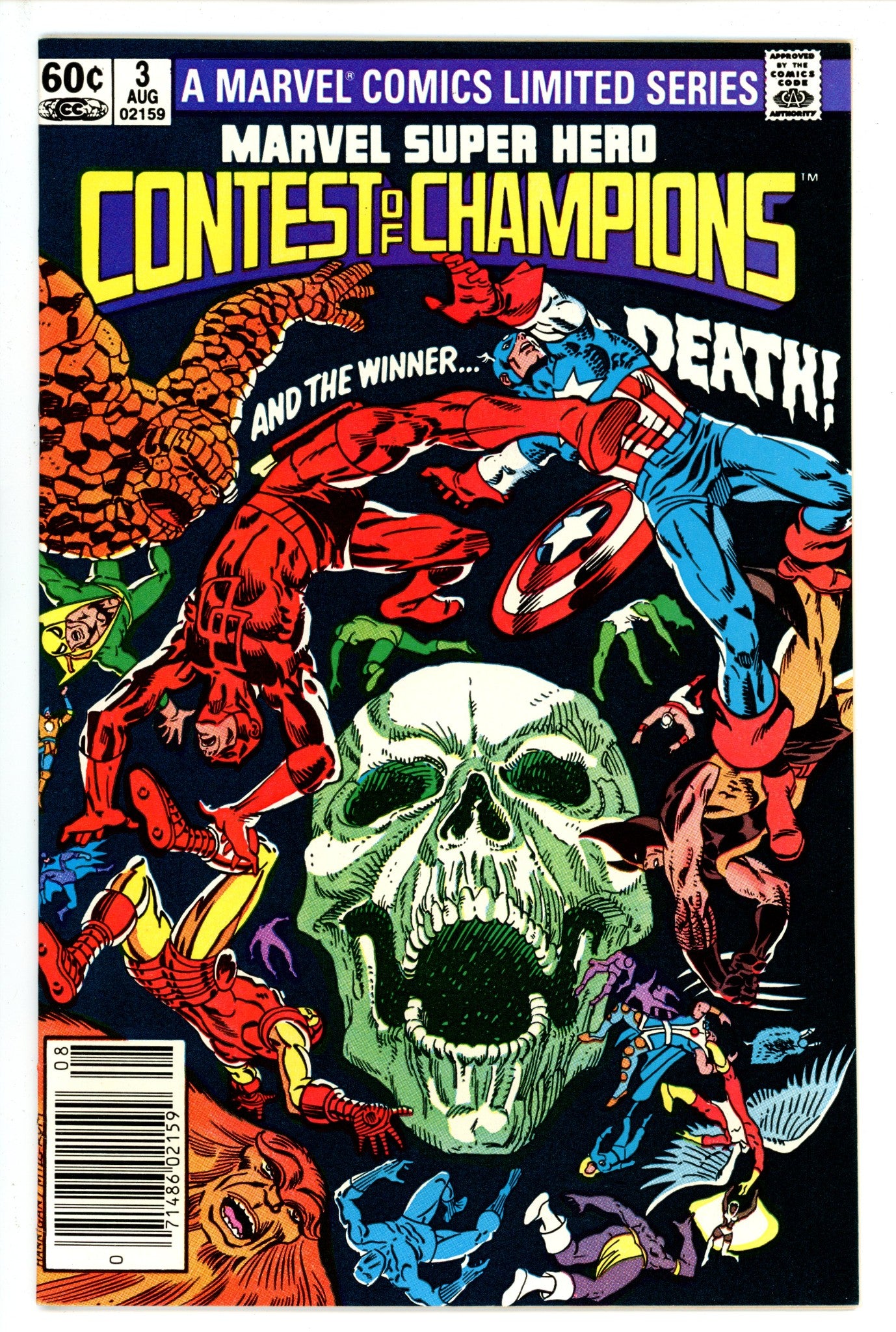 Marvel Super Hero Contest of Champions 3 Newsstand VF- (1982)
