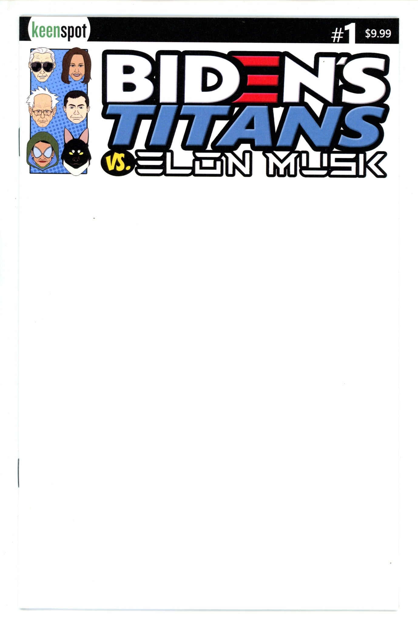 Bidens Titans Vs Elon Musk 1 Blank Variant (2023)