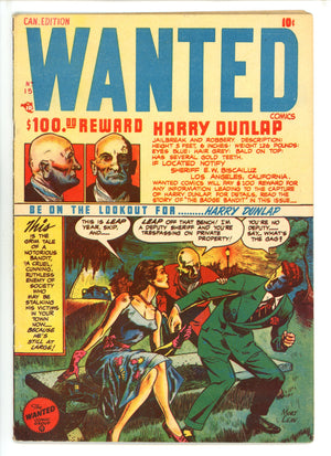 Wanted Comics 15 Canadian Variant VG/FN (1948)