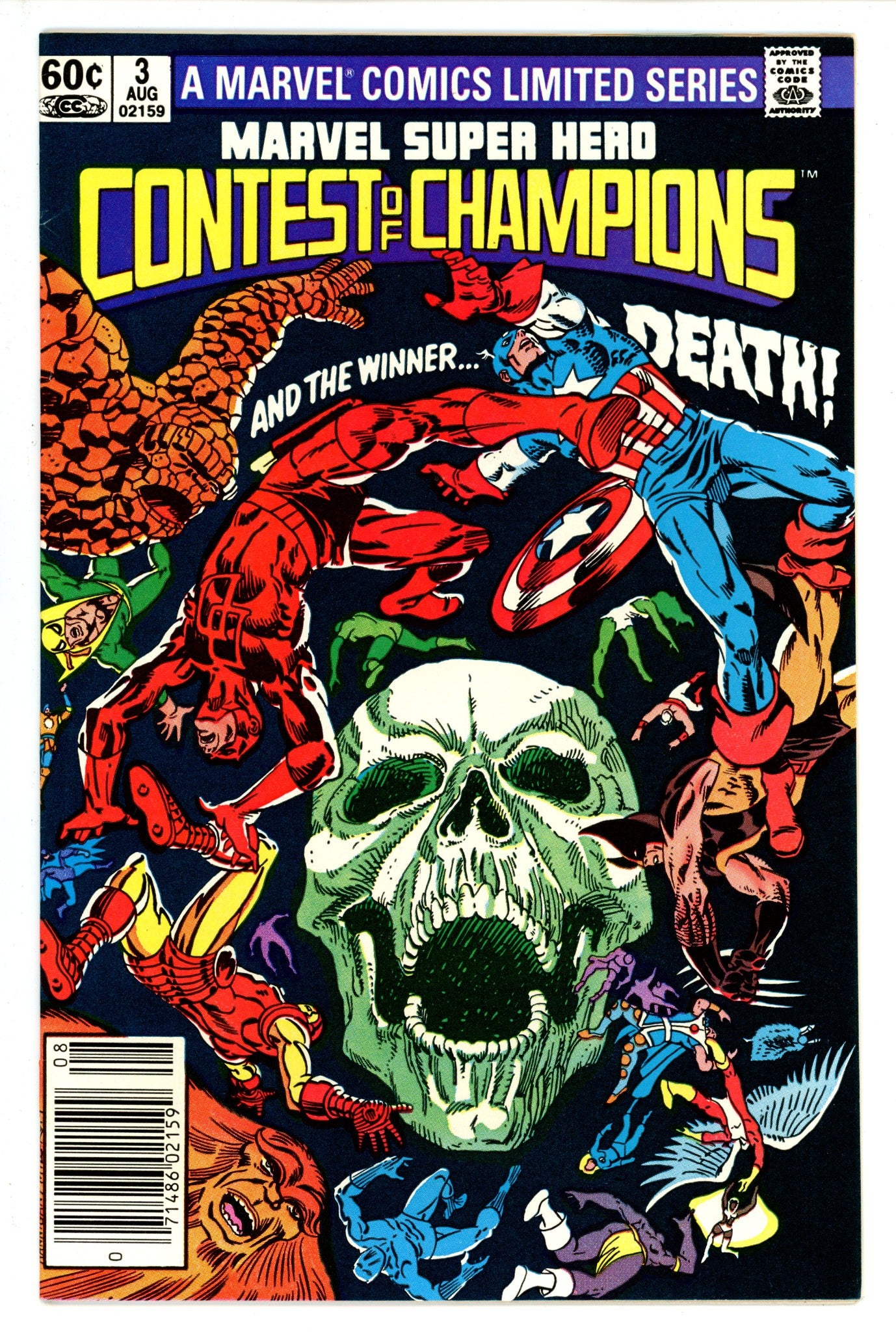Marvel Super Hero Contest of Champions 3 Newsstand VF (1982)