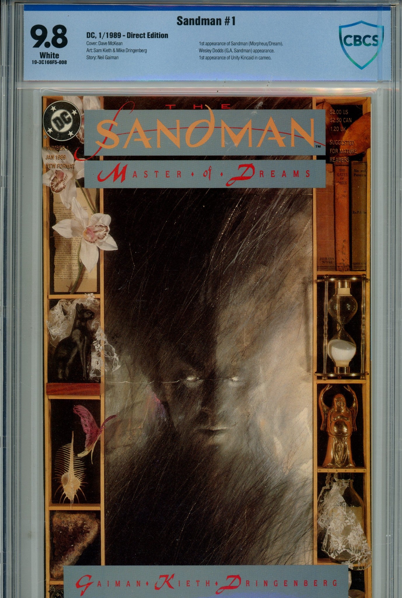 Sandman Vol 2 1 CBCS 9.8 (1989)
