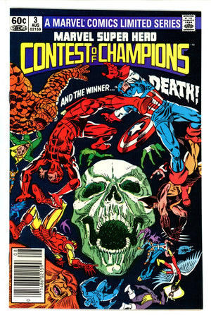 Marvel Super Hero Contest of Champions 3 Newsstand VF+ (1982)