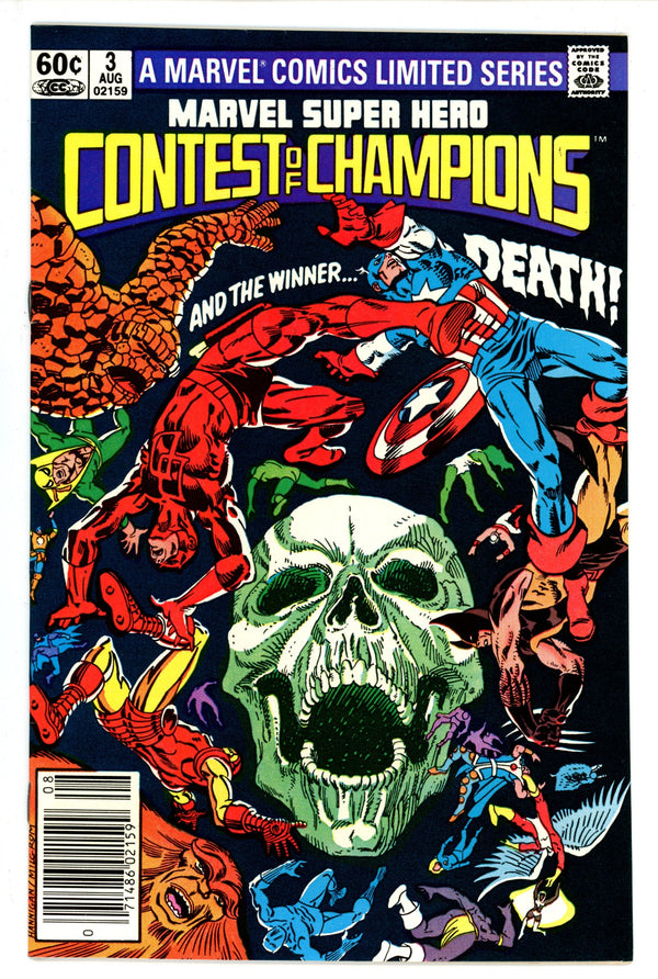 Marvel Super Hero Contest of Champions 3 Newsstand VF+ (1982)