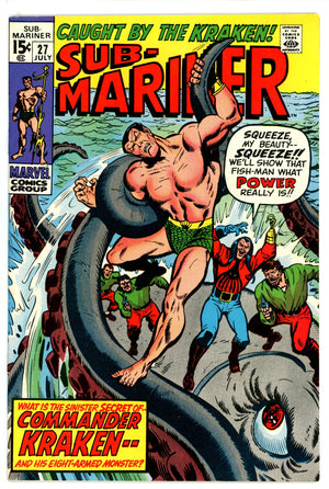 Sub-Mariner Vol 1 27 Bottom Staple Detached Apparent VF