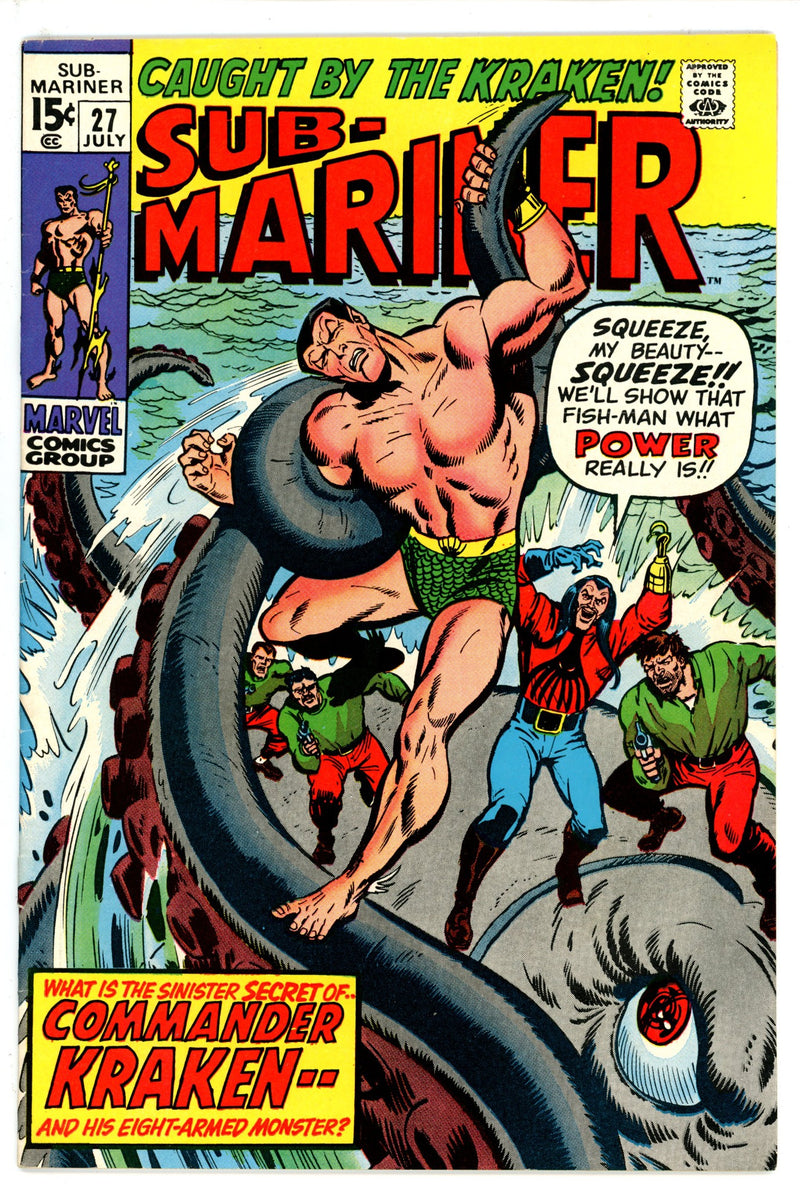 Sub-Mariner Vol 1 27 Bottom Staple Detached Apparent VF