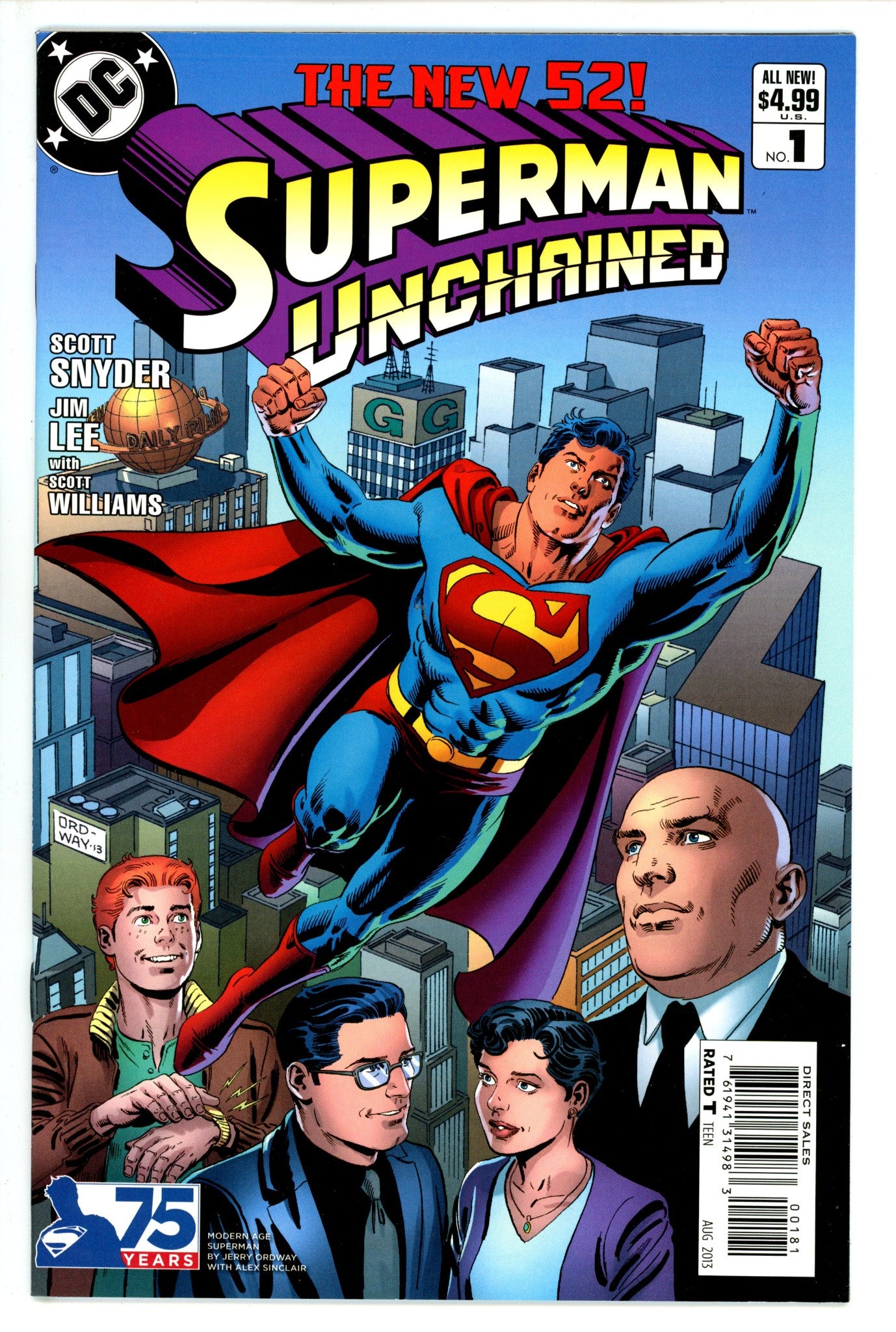 Superman Unchained 1 Modern Age Incentive Variant (2013)