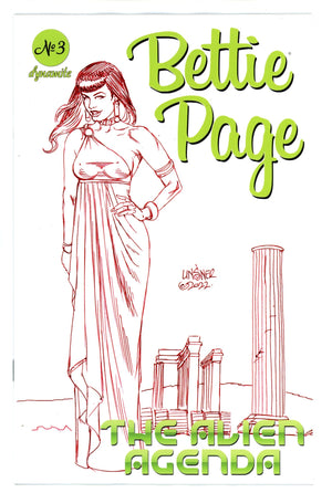 Bettie Page Alien Agenda 3 Linsner Variant