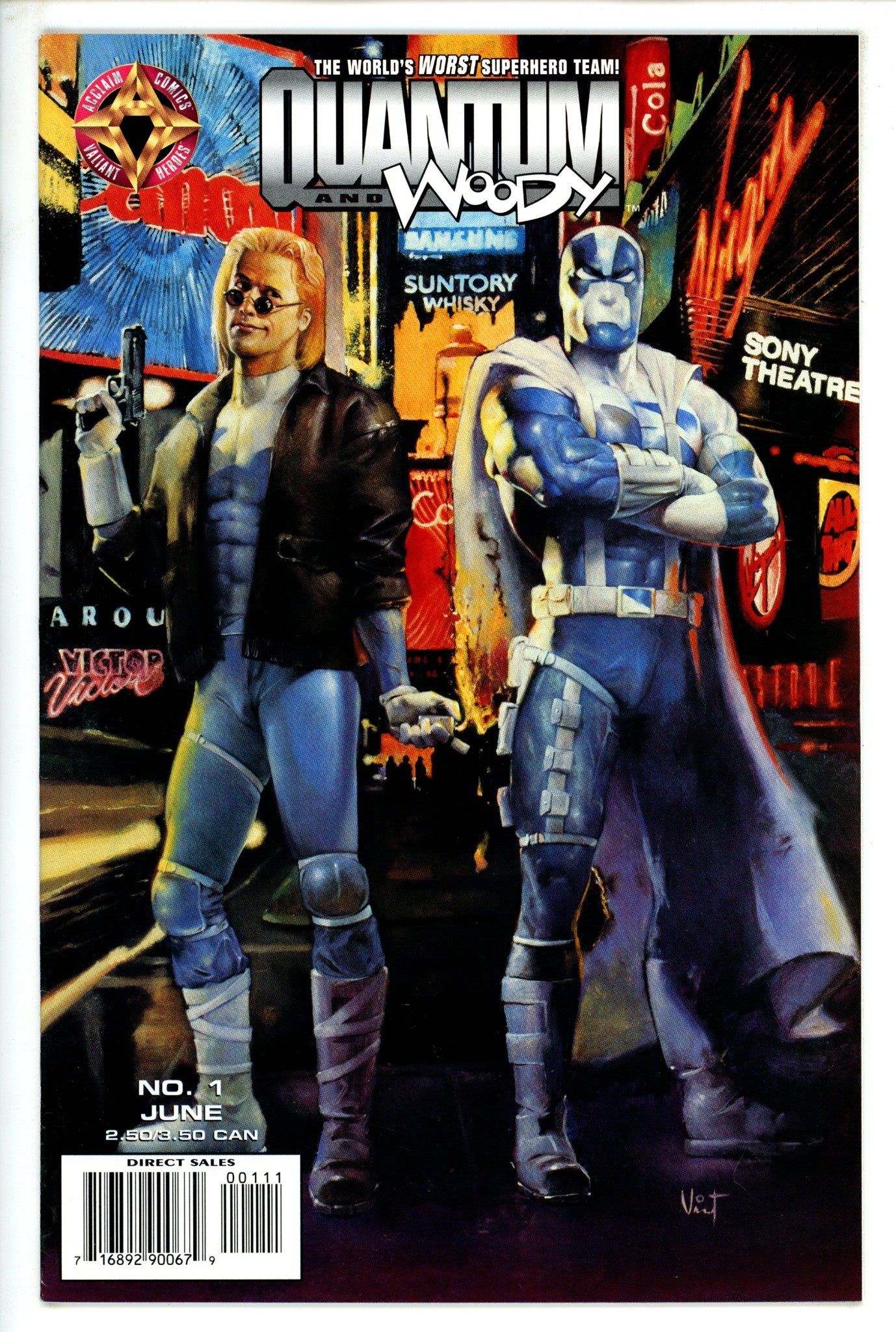 Quantum & Woody Vol 1 1 Evans Variant VF (1997)