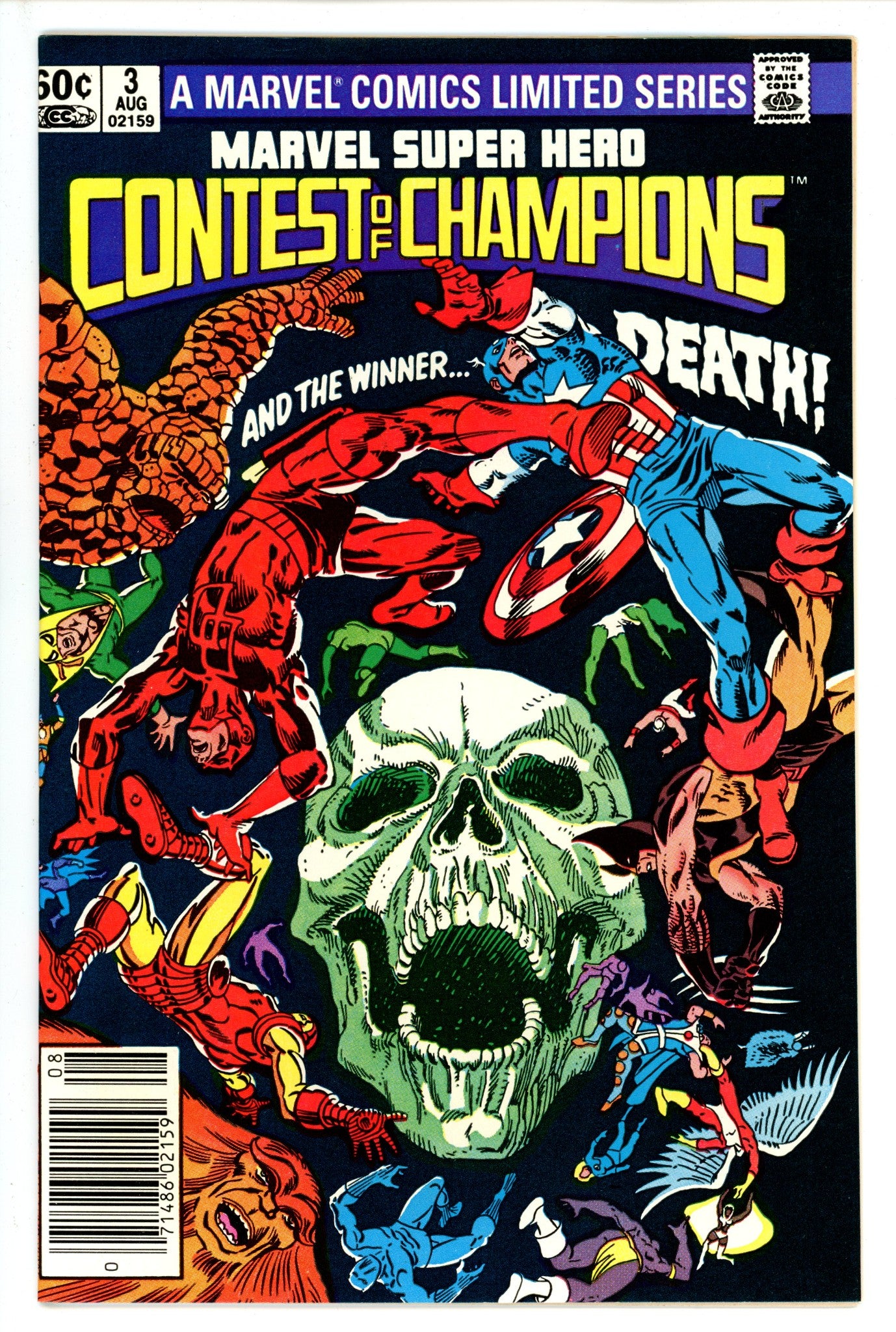 Marvel Super Hero Contest of Champions 3 Newsstand VF/NM (1982)