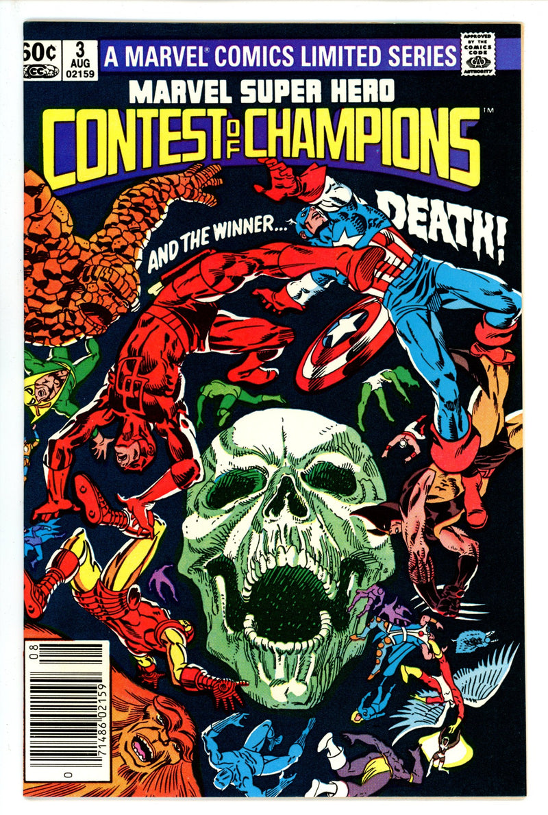 Marvel Super Hero Contest of Champions 3 Newsstand VF/NM (1982)