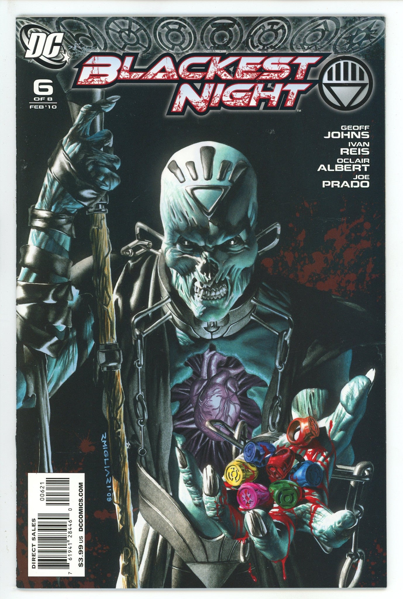 Blackest Night 6 Migliari Variant NM-