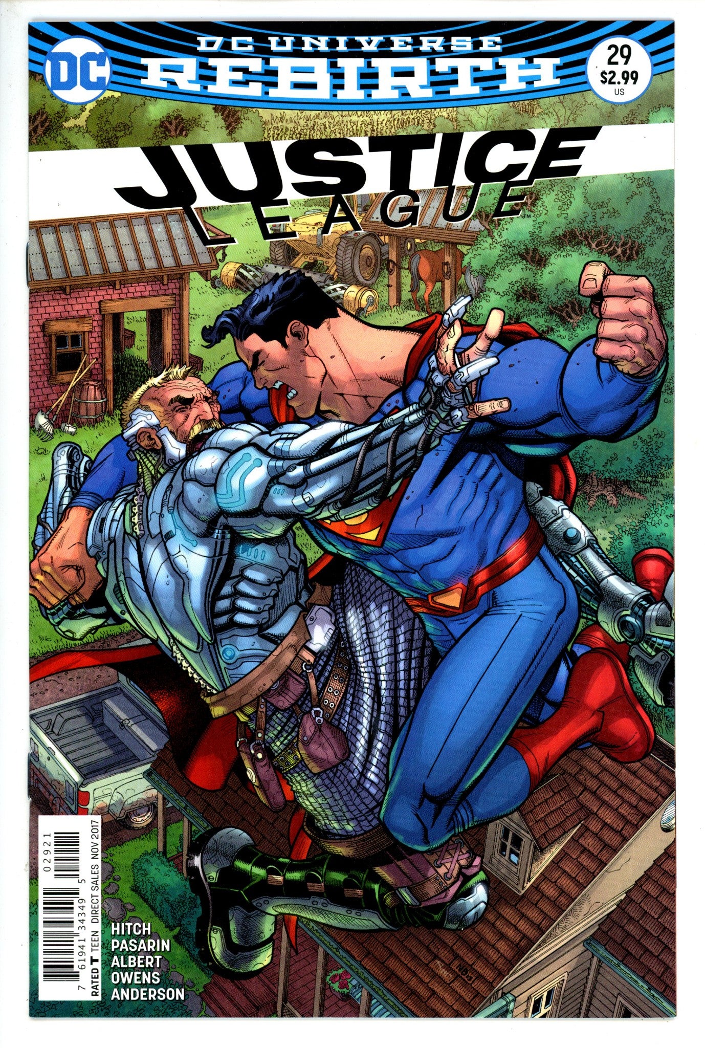 Justice League Vol 2 29 Bradshaw Variant