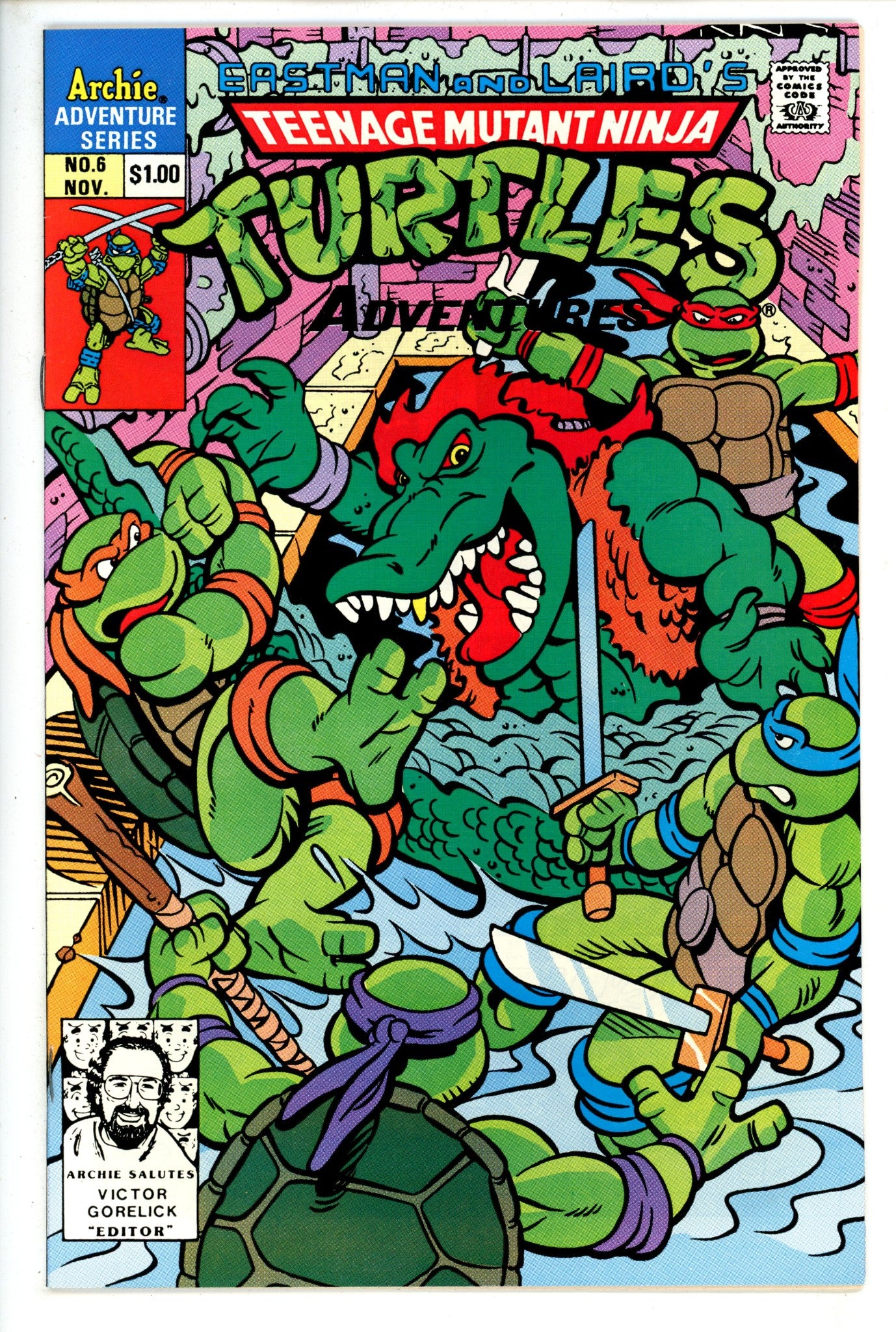 Teenage Mutant Ninja Turtles Adventures Vol 2 6 NM-