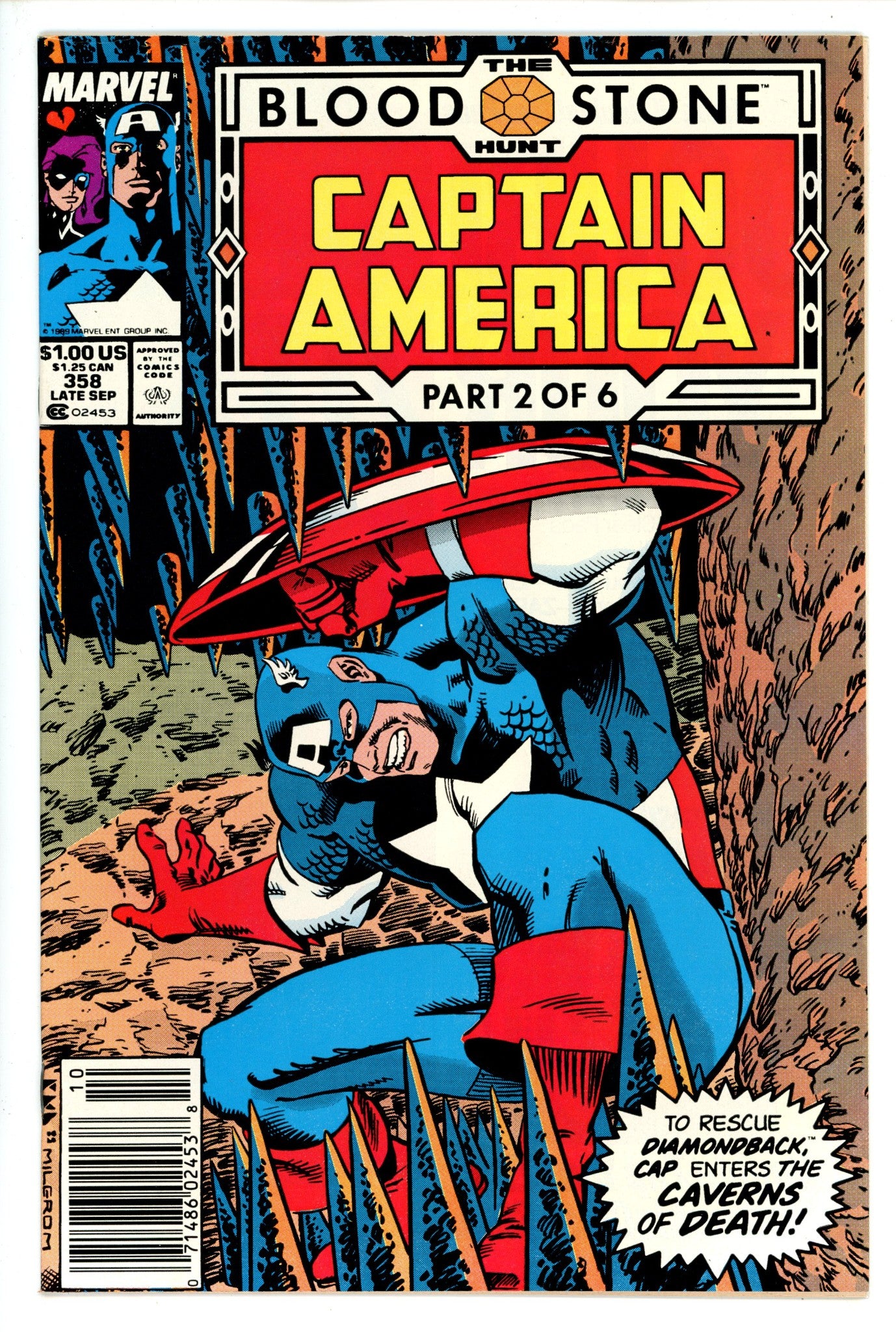 Captain America Vol 1 358 Newsstand