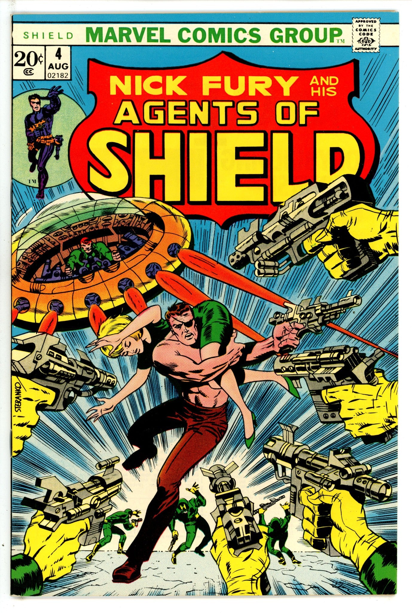 Nick Fury, Agent of SHIELD Vol 1 4 NM (1968)