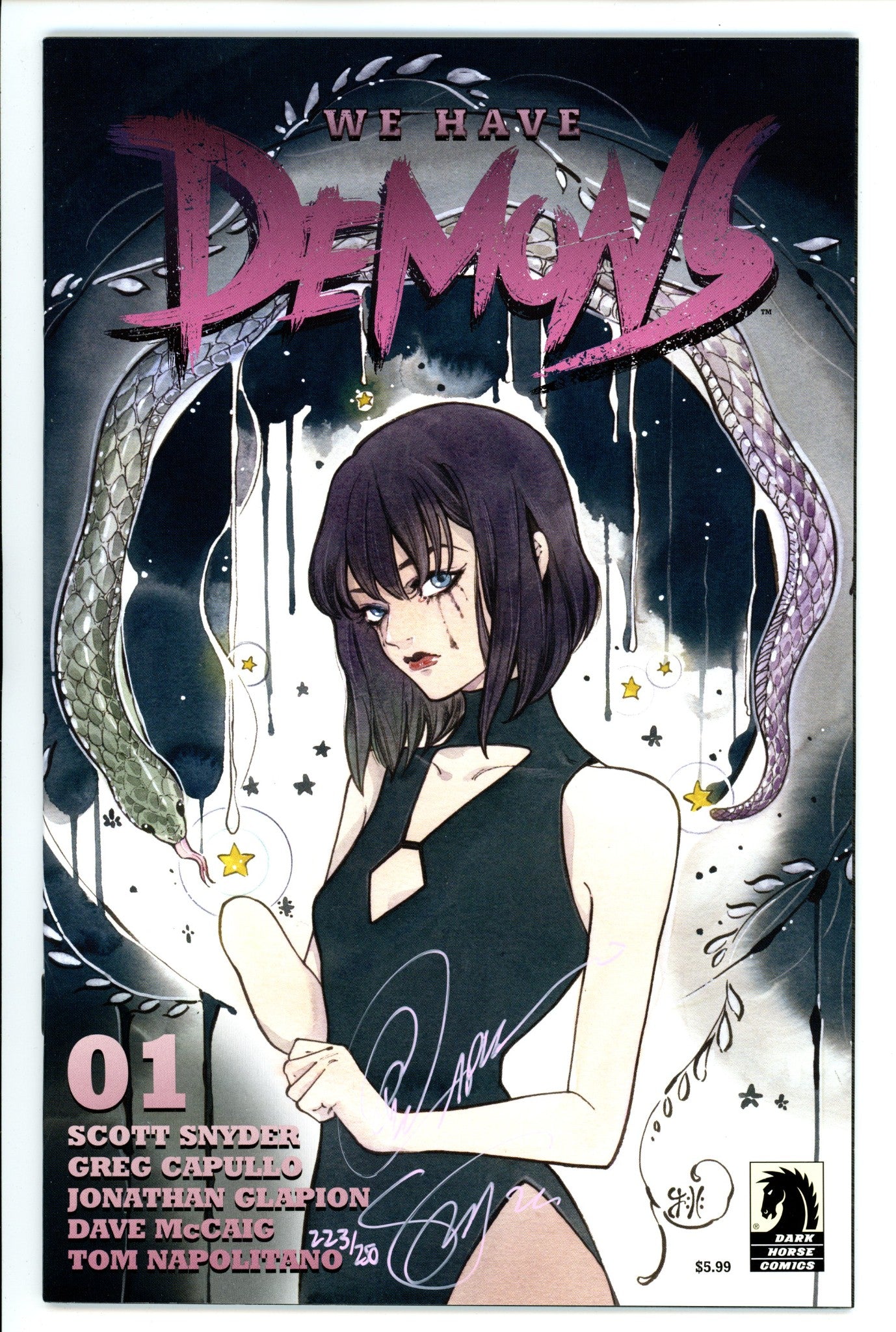 We Have Demons 1 Momoko Variant Signed Snyder, Capullo #223 NM