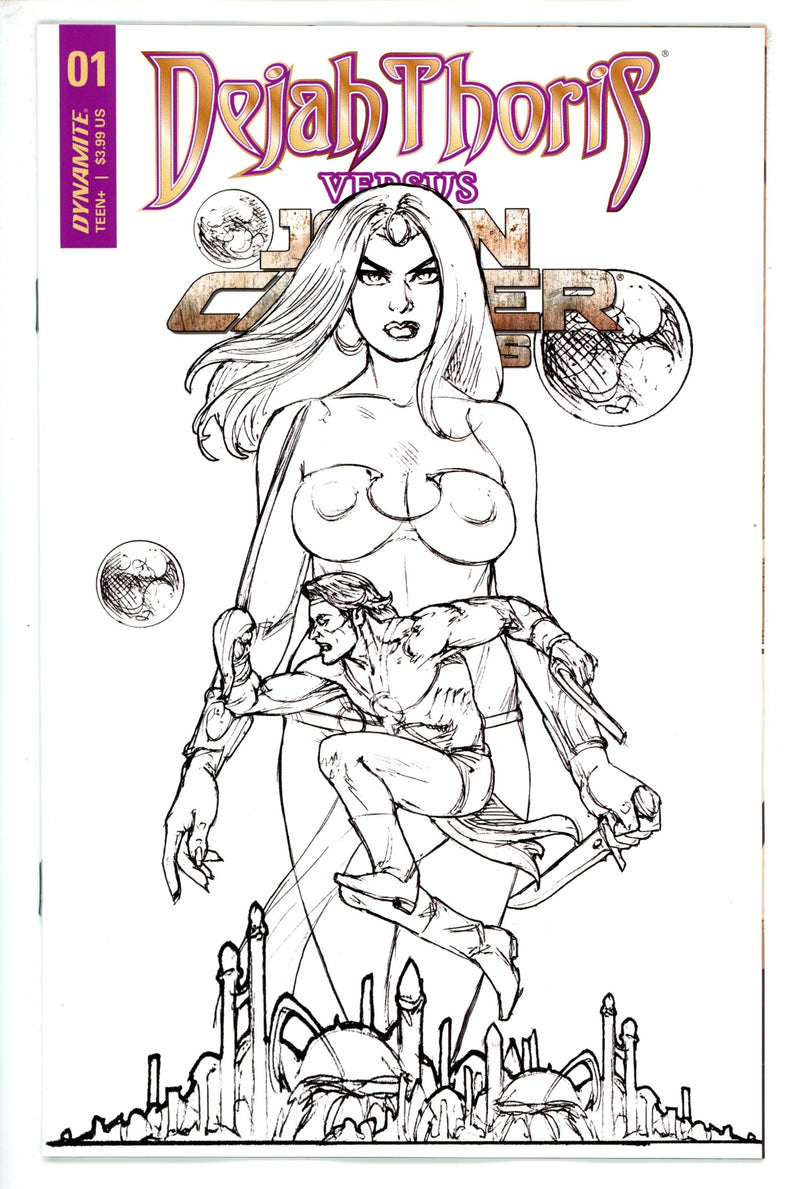 Dejah Thoris vs John Carter of Mars 1 Linsner Variant (2021)