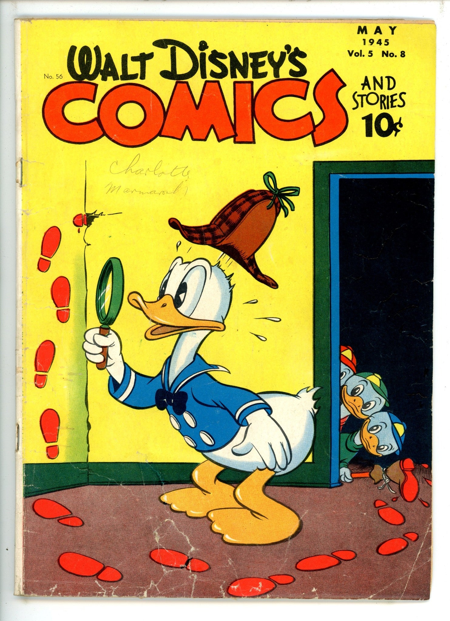 Walt Disney's Comics and Stories Vol 5 8 GD Colour Touch (1945)