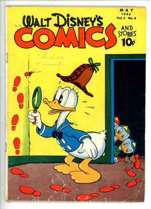 Walt Disney's Comics and Stories Vol 5 8 GD Colour Touch (1945)
