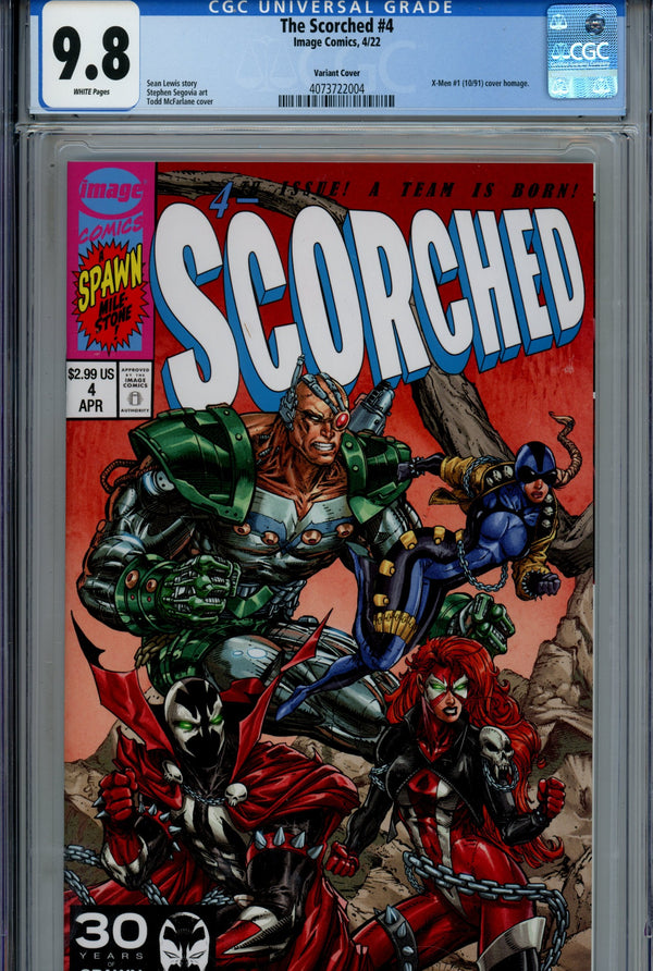 Spawn Scorched 4 Mcfarlane Homage Connecting Variant CGC 9.8 (2022)