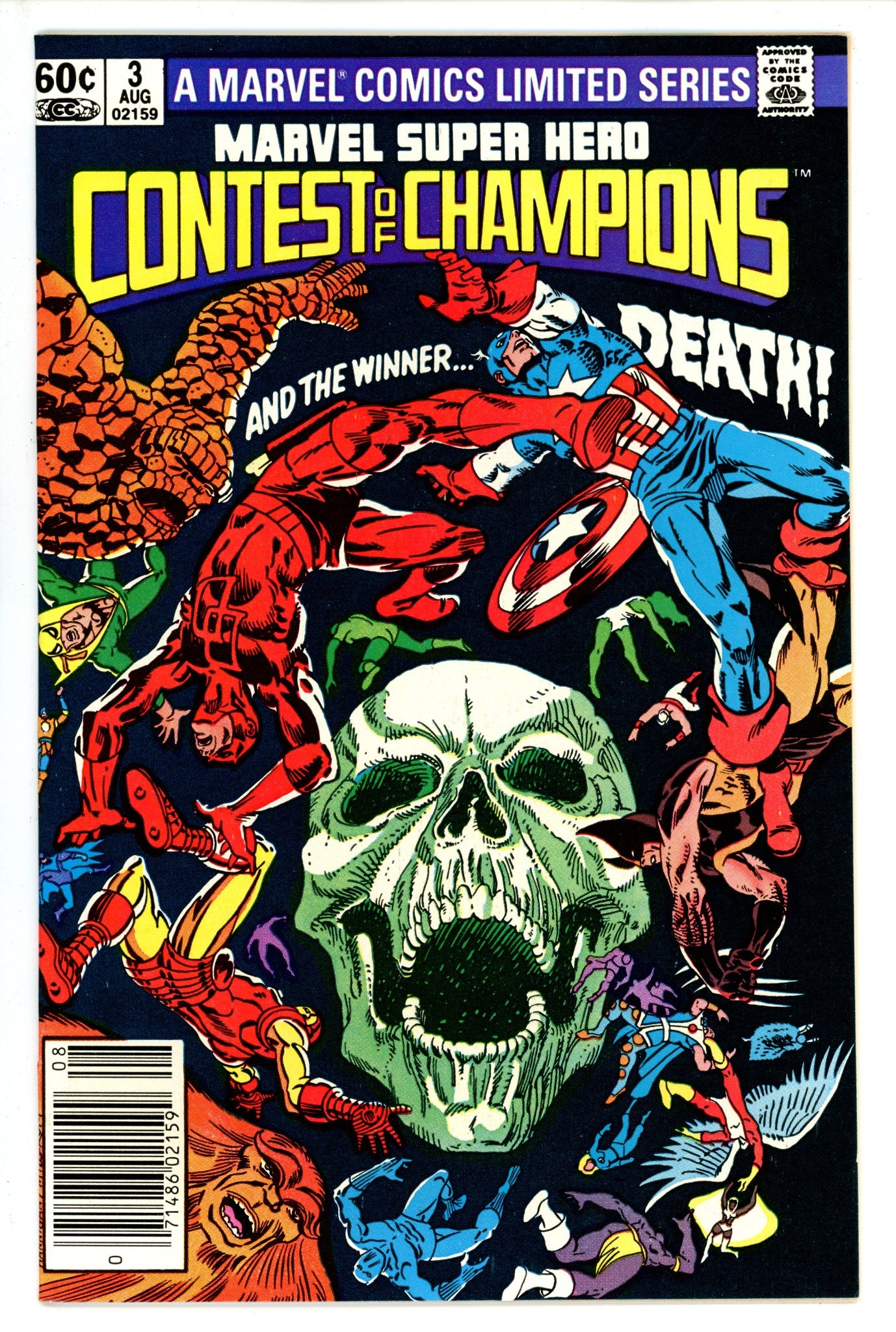 Marvel Super Hero Contest of Champions 3 Newsstand NM- (1982)
